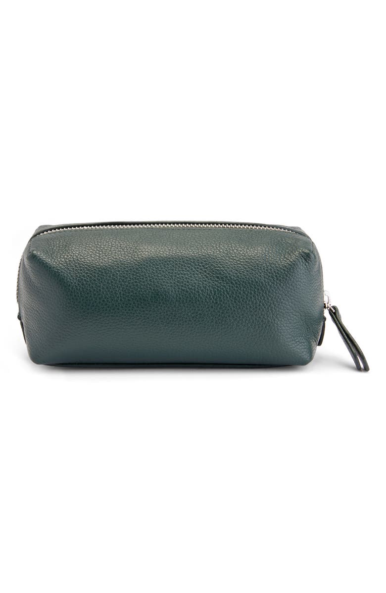 ROYCE New York Minimalist Leather Bag, Alternate, color, Dark Green