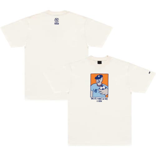 Only Ny Unisex  X Nycfc  Natural Pigeon Mascot T-shirt In Neutral