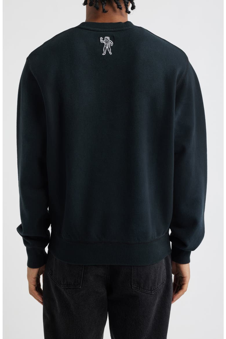 Curve Logo Faded Sweatshirt, Alternate, color, BLACK