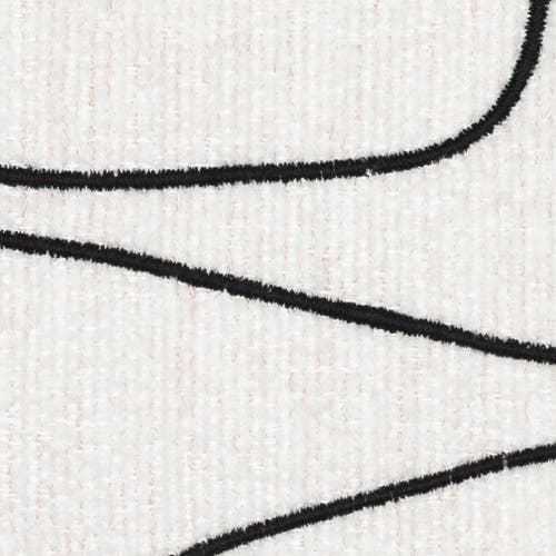 Elaine Smith Linear Luxe Indoor & Outdoor Woven Accent Pillow In White