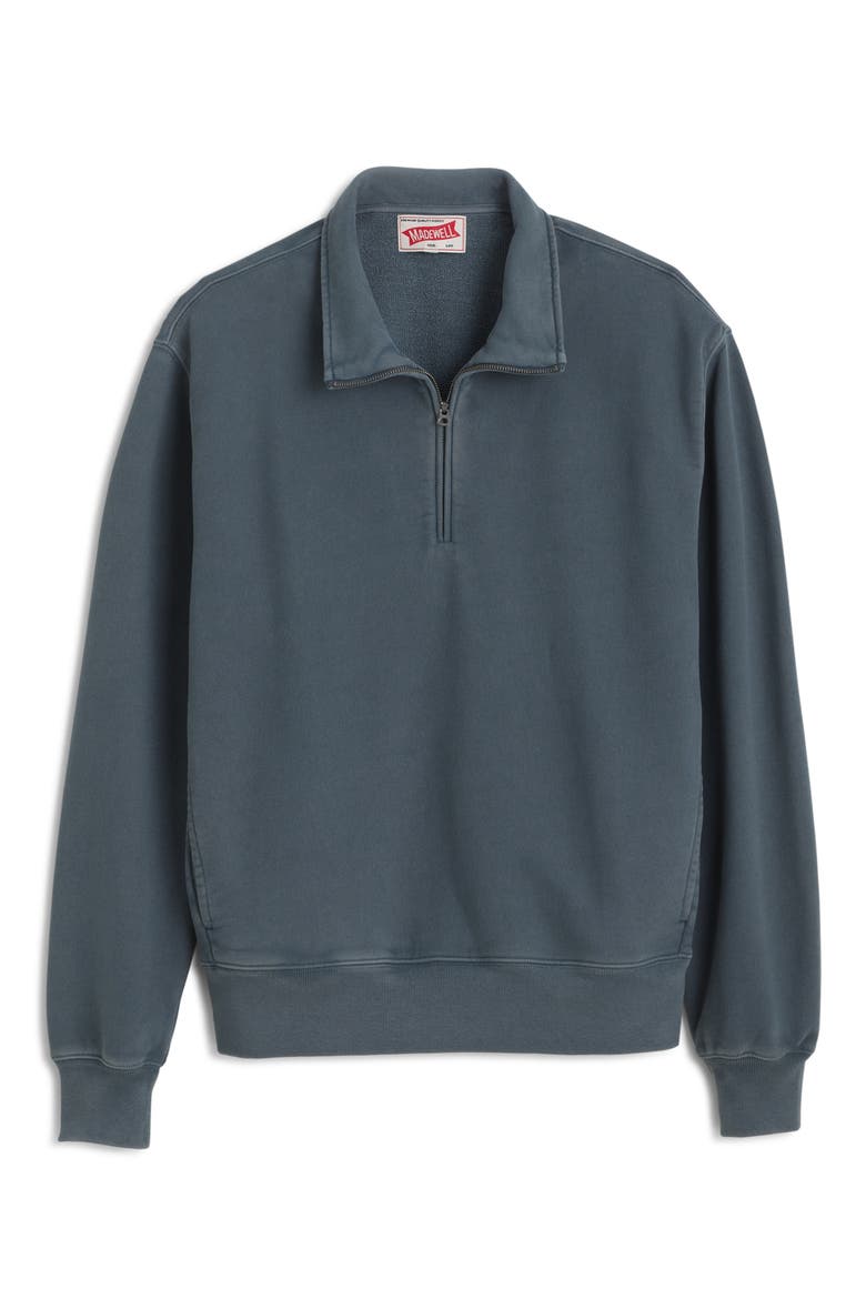 The McCarren Quarter-Zip Sweatshirt, Alternate, color, HEIRLOOM BLUE