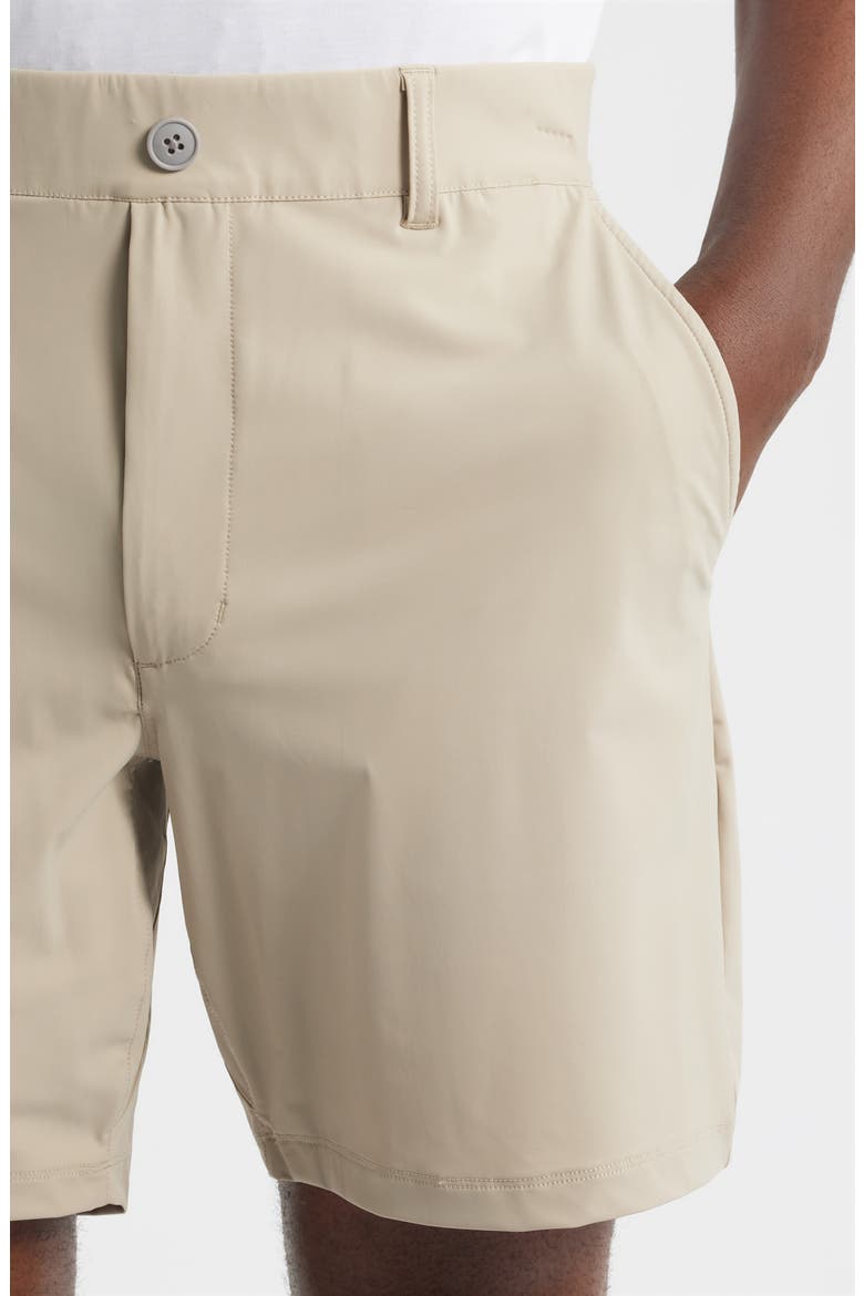 Fusionn Stretch Nylon Chino Shorts, Alternate, color, KHAKI