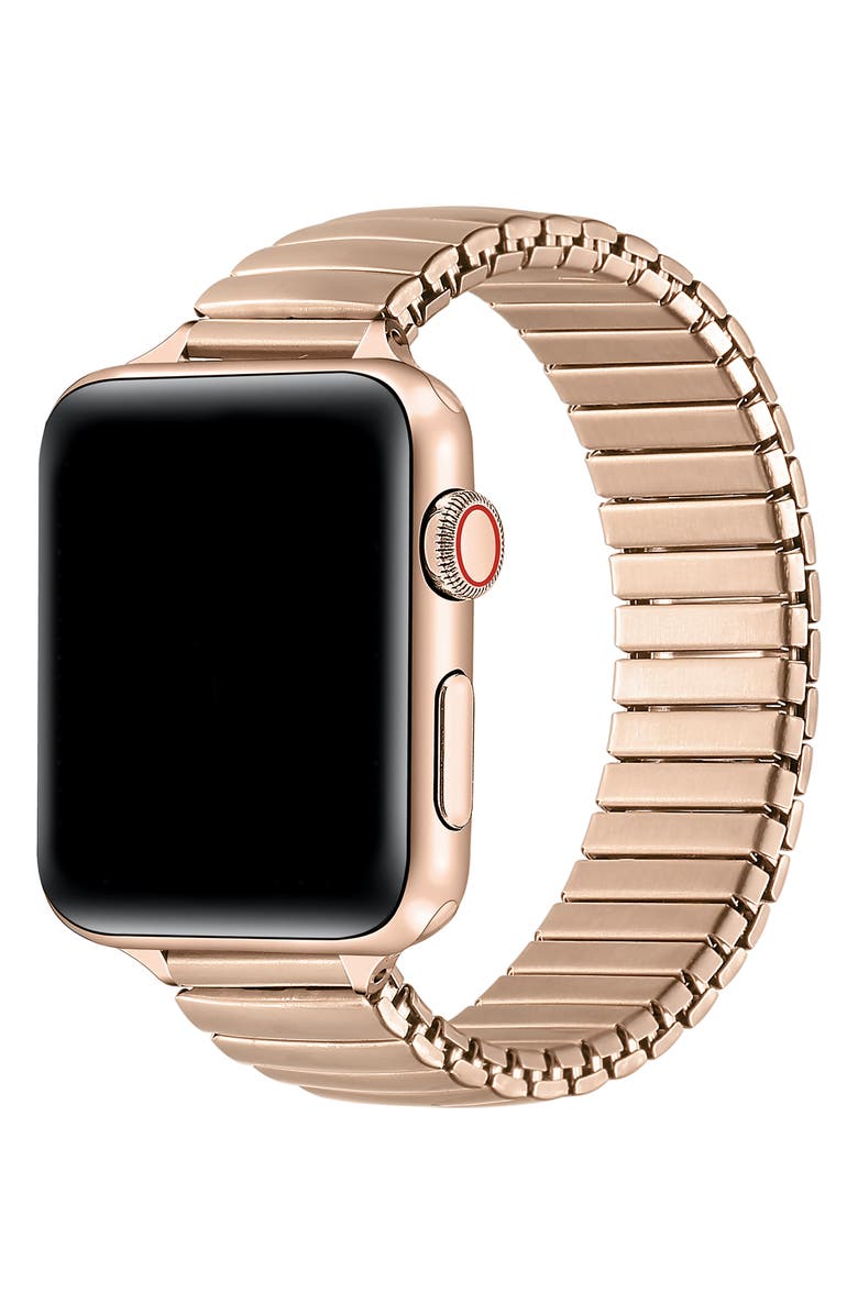 Posh Tech Slink Skinny Elastic Stainless Steel Apple Watch<sup>®</sup> Watchband, Alternate, color, 