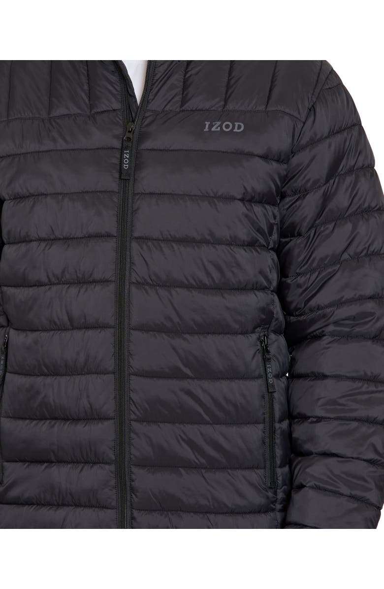 IZOD Men's Classic Puffer Jacket, Alternate, color, Black