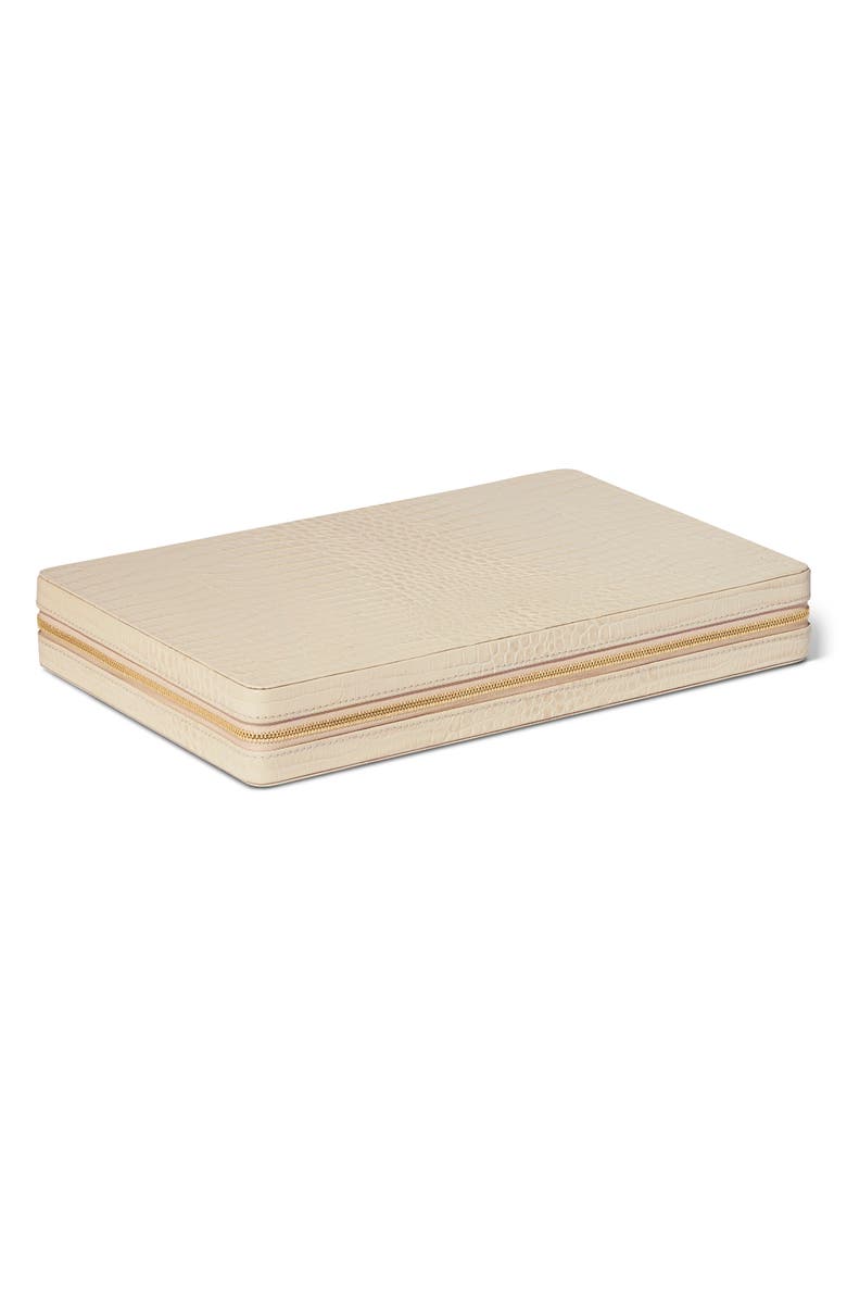 Aerin Enzo Travel Backgammon, Alternate, color, Fawn