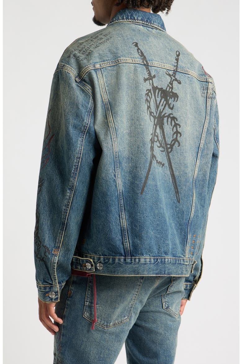 Oh G Billy Blue Skool Denim Jacket, Alternate, color, DENIM