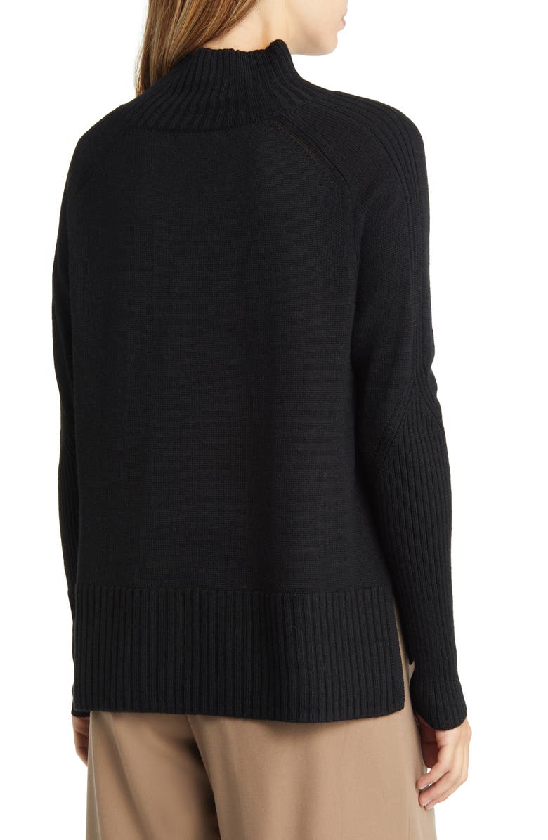 Nordstrom Mock Neck Rib Trim Sweater, Alternate, color,