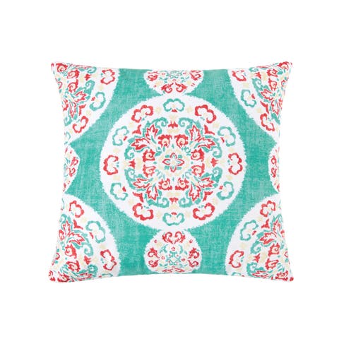 Medallion Printed Throw Pillow, 18" x 18"