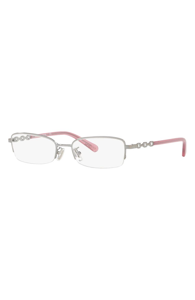 COACH 52mm Optical Glasses, Alternate, color, Gunmetal