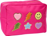 Malibu Sugar Large Nylon Pouch with Assorted Patches