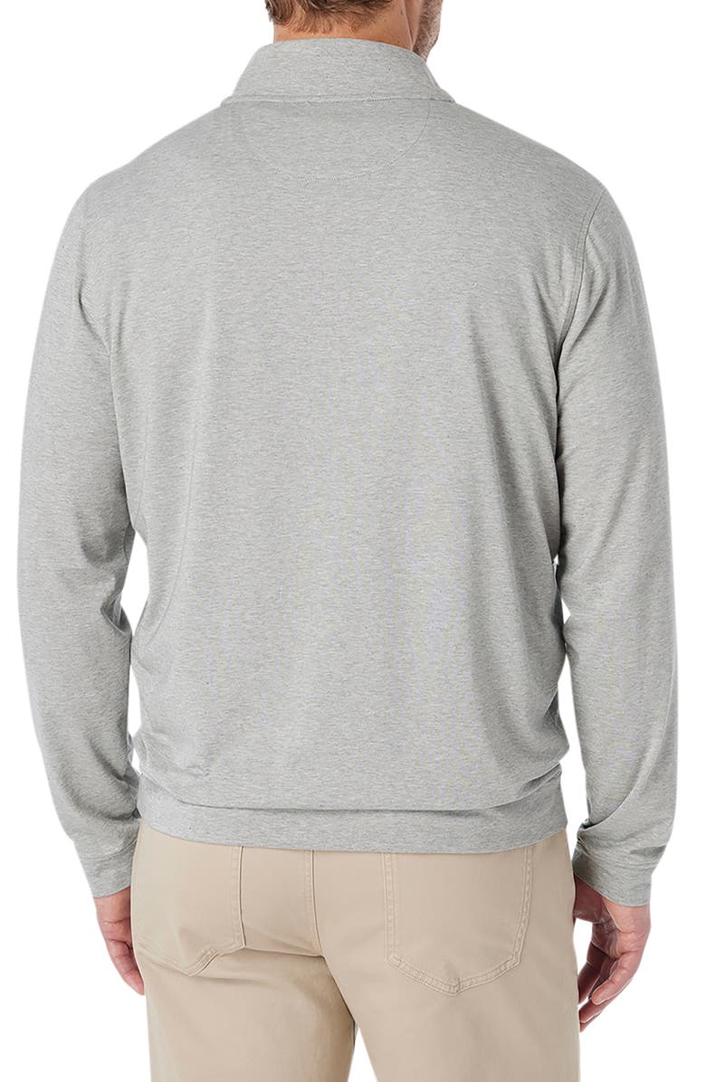 Fair Harbor Compass Performance Quarter Zip, Alternate, color, Heather Grey