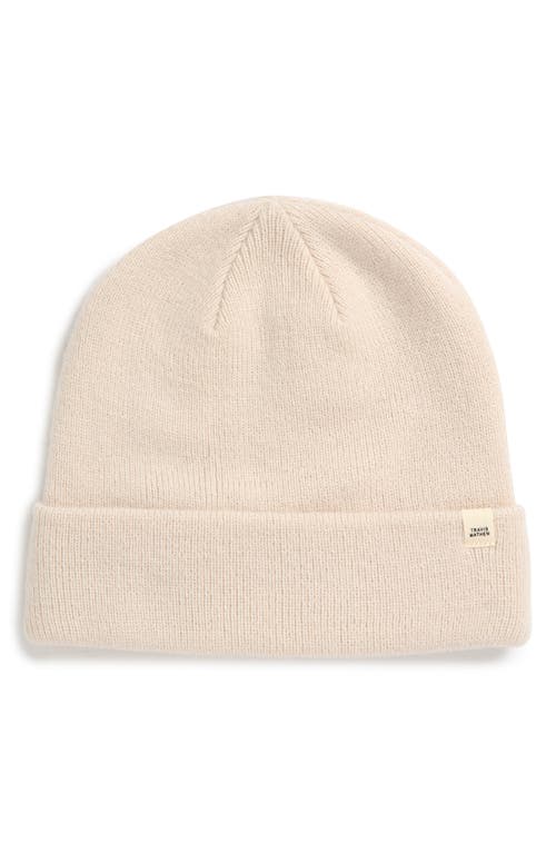 Travismathew Cloud Ribbed Beanie In Gold