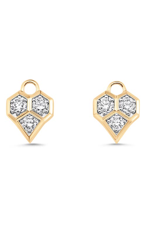 Sara Weinstock Honeycomb Charms In Yellow Gold