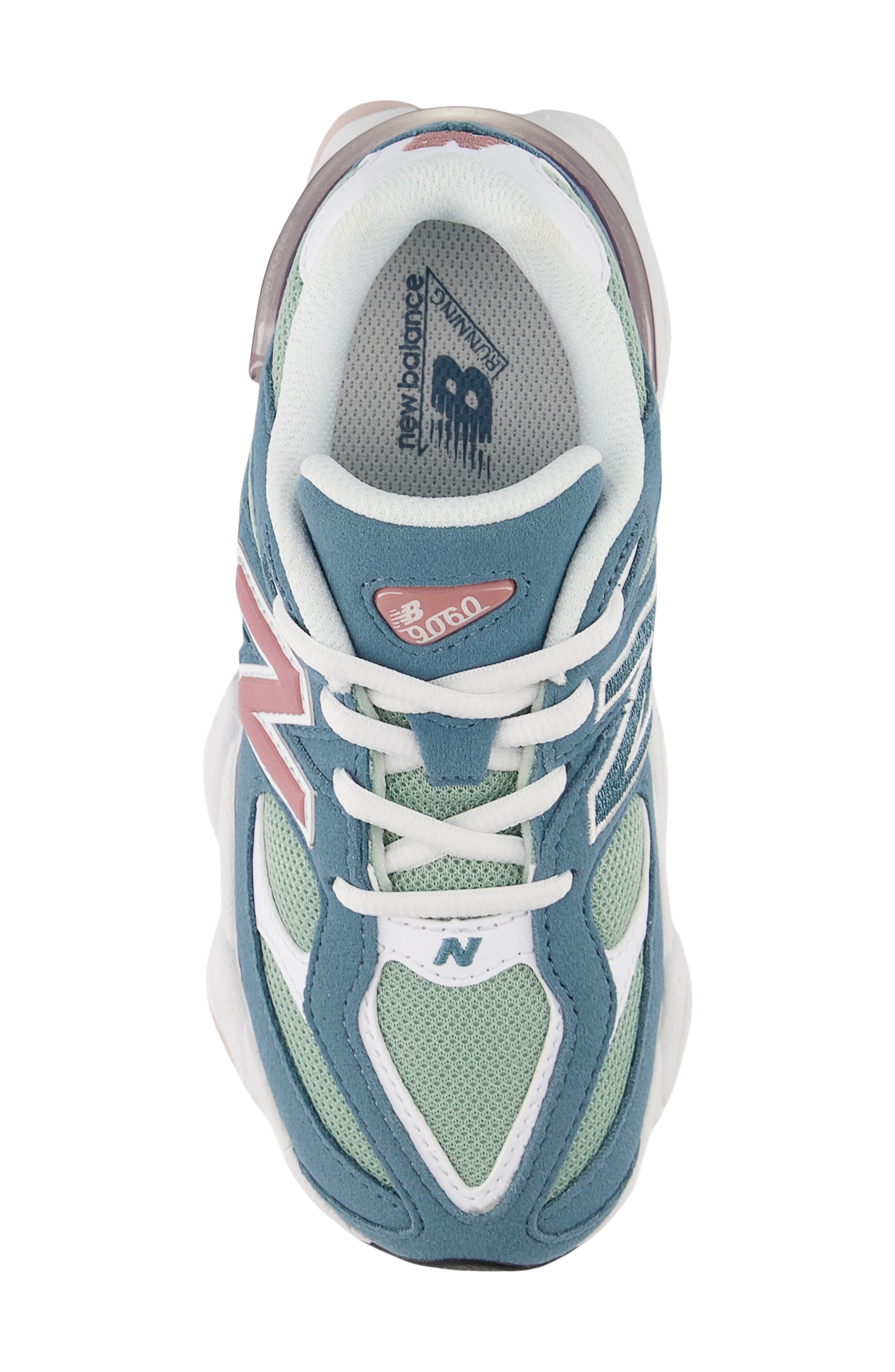 Kids' 9060 Sneaker, Alternate, color, SALTWATER/ ROSEWOOD