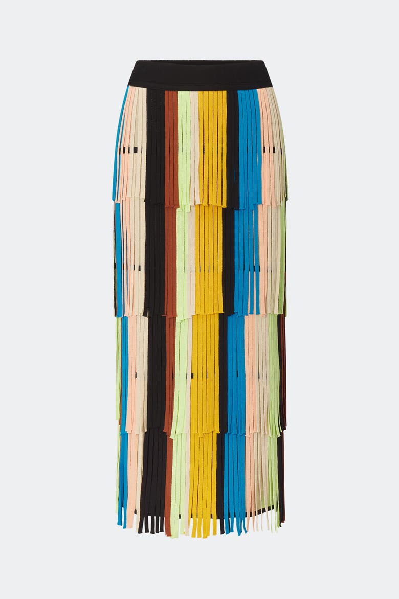 Za Za Knit Skirt, Alternate, color, Ocean Stripe