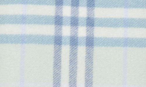 Burberry Gradient Check Jacquard Double Face Cashmere Fringe Scarf In Blue