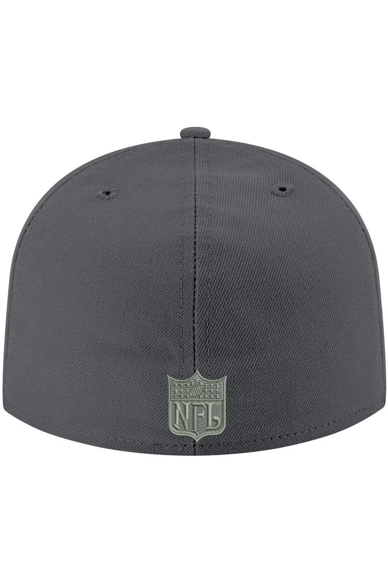 Men's New Era Graphite Tennessee Titans Alternate Logo Storm II 59FIFTY Fitted Hat, Alternate, color, Graphite