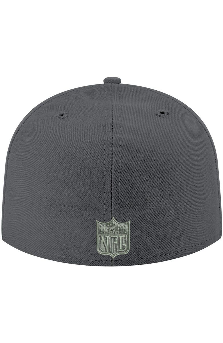 New Era Men's New Era Graphite Tennessee Titans Alternate Logo Storm II 59FIFTY Fitted Hat, Alternate, color,