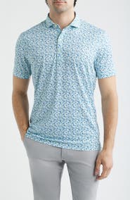 johnnie-O Charmer Floral Performance Jersey Polo