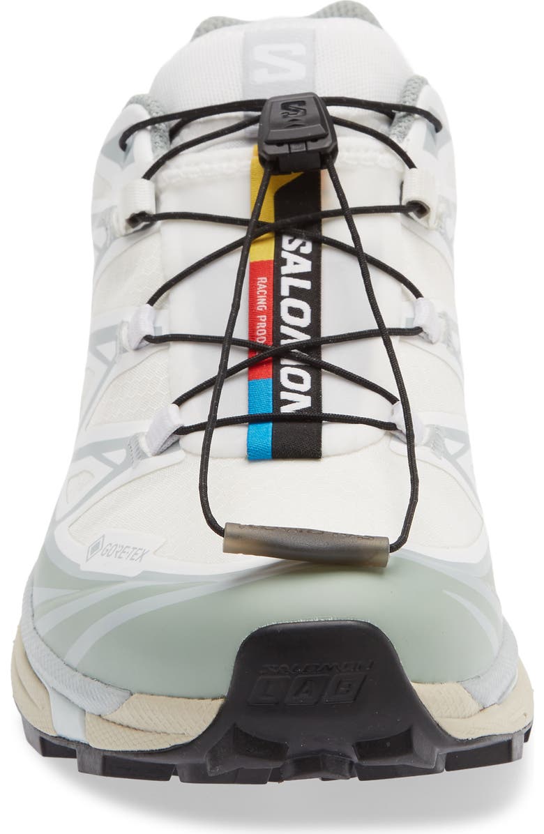 Salomon XT-6 Gore-Tex<sup>®</sup> Waterproof Sneaker, Alternate, color, White/ Green Milieu