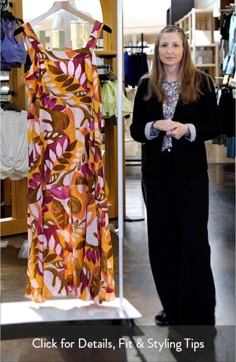 Palm Print Maxi Sundress, sales video thumbnail