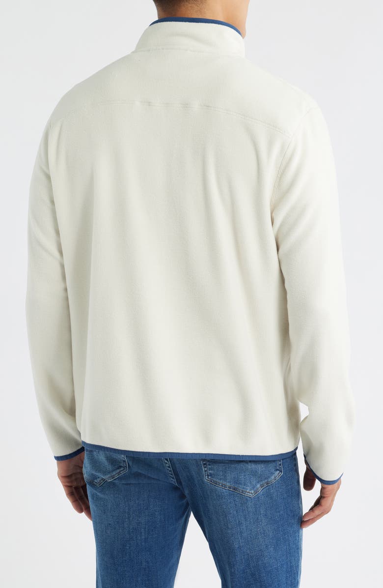 vineyard vines Harbor Fleece Snap Placket Pullover, Alternate, color, Stone