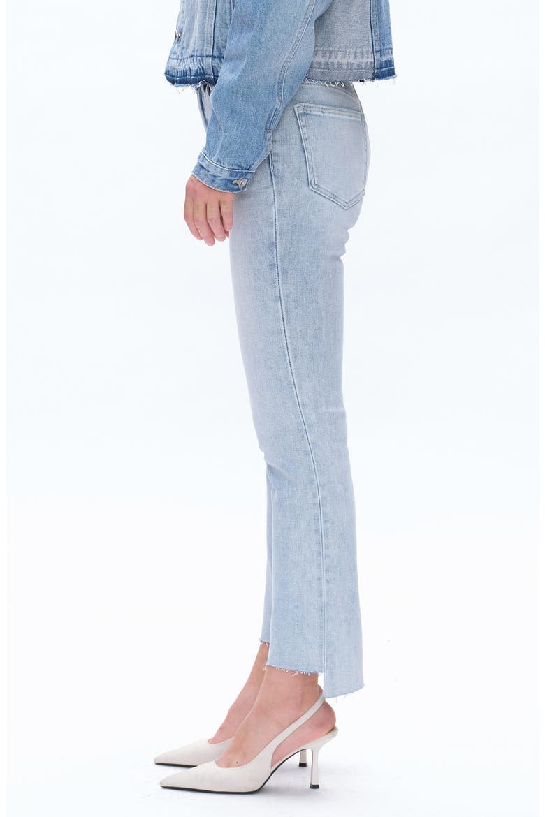 Daisy High Waist Step Hem Slim Jeans, Alternate, color, LIGHT BLUE