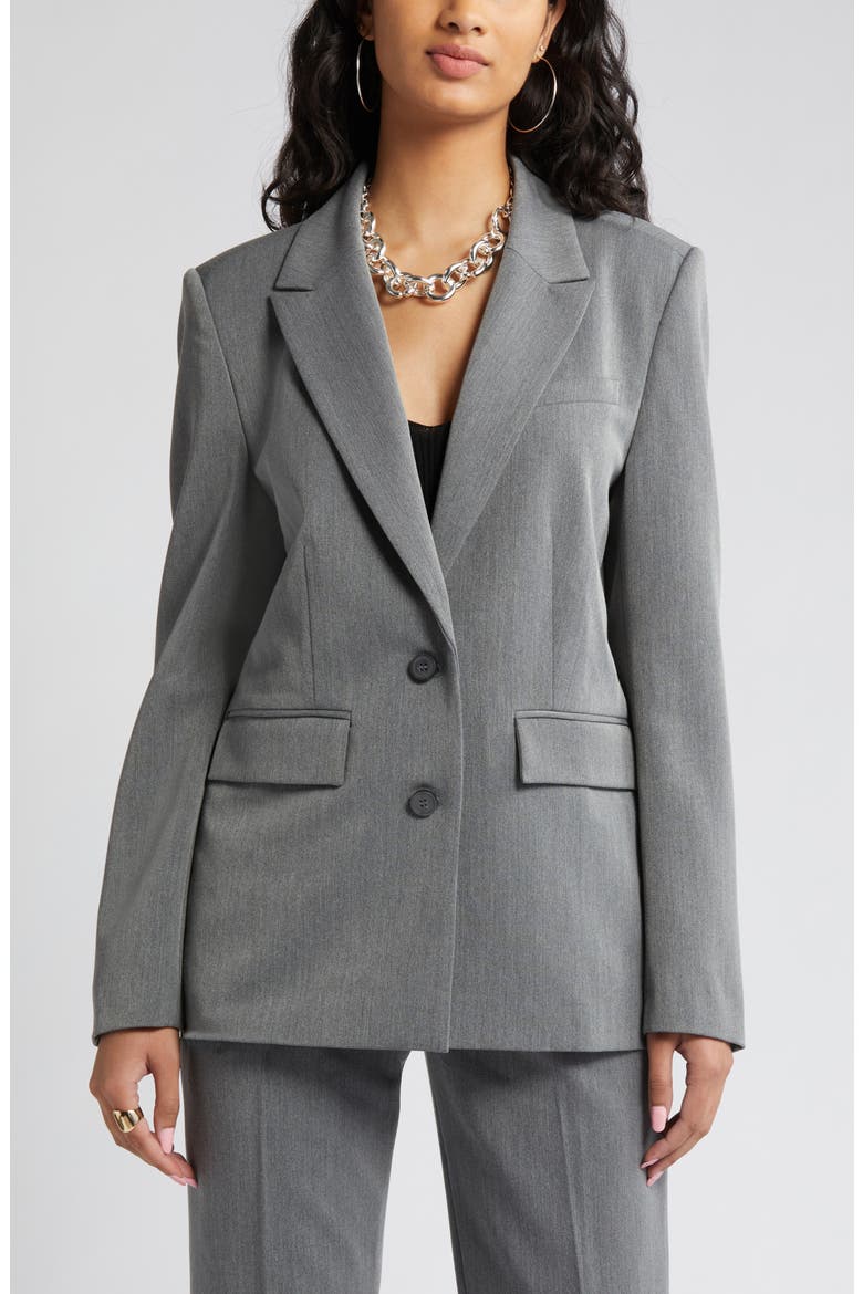 Suit Blazer, Alternate, color, GREY HEATHER
