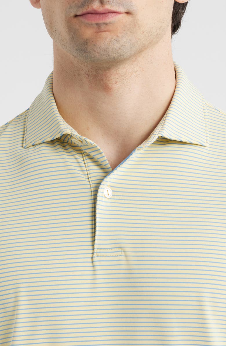 Peter Millar Crown Crafted Ballad Stripe Performance Polo, Alternate, color, Crenshaw