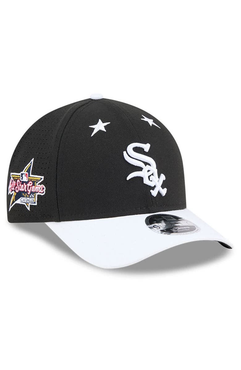 New Era Men's New Era Black/White Chicago White Sox 2025 MLB All-Star Game 9FORTY M-Crown Adjustable Hat, Main, color, Black