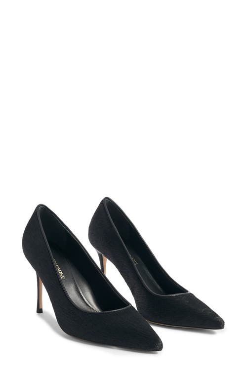 MARION PARKE Classic Genuine Calf Hair Pointed Toe Pump in Black 