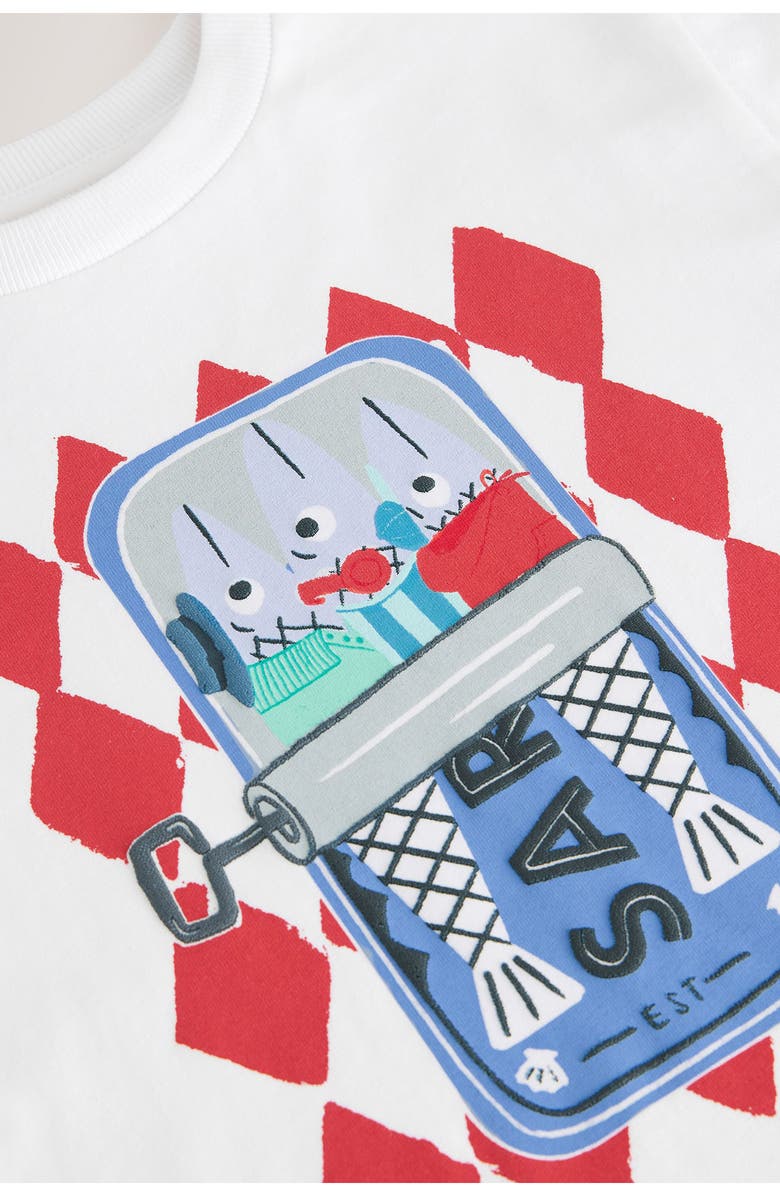 NEXT Kids' Sardines Graphic T-Shirt, Alternate, color, White