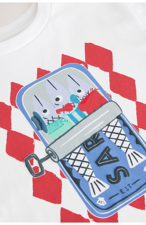 Next Kids' Sardines Graphic T-shirt In White