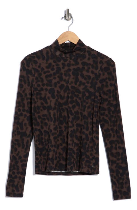 Long Sleeve Mock Neck Top
