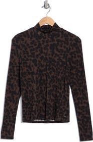 Scotch & Soda Long Sleeve Mock Neck Top