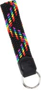 Trafalgar Augusta 25mm Leather & Braided Webbing Keychain