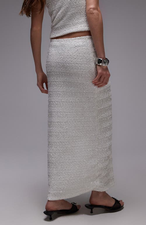 Shop Topshop Sequin Midi Skirt