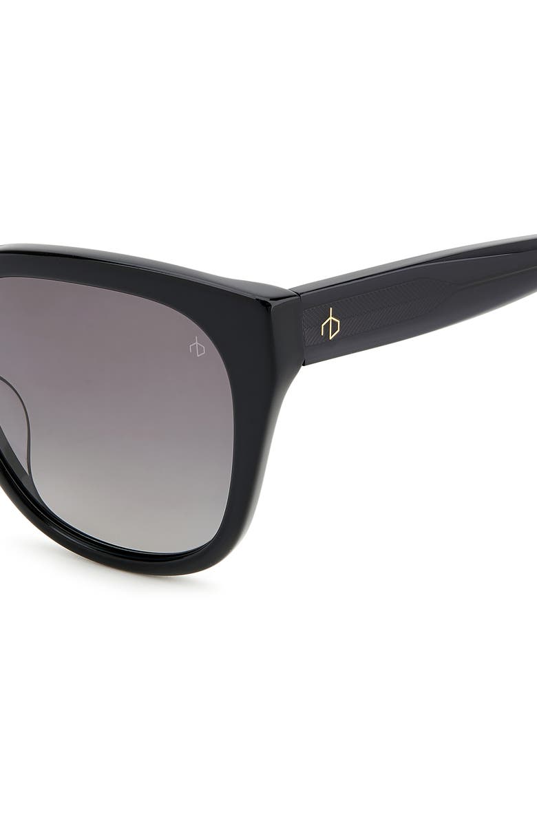 rag & bone 56mm Gradient Polarized Square Sunglasses, Alternate, color, 