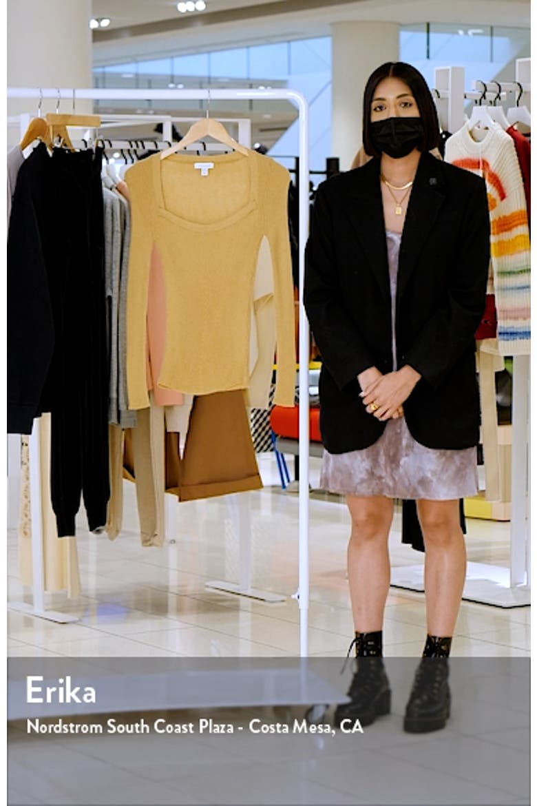 Square Neck Rib Sweater video