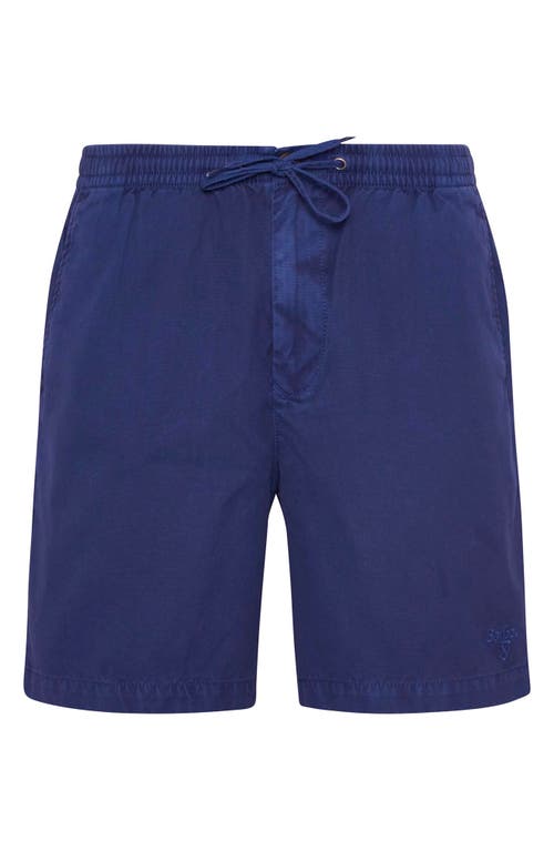 Barbour Relaxed Fit Cotton Oxford Cloth Drawstring Chino Shorts In Oceana