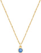 Tiny Blessings 14K Gold Birthstone 12-14" Necklace