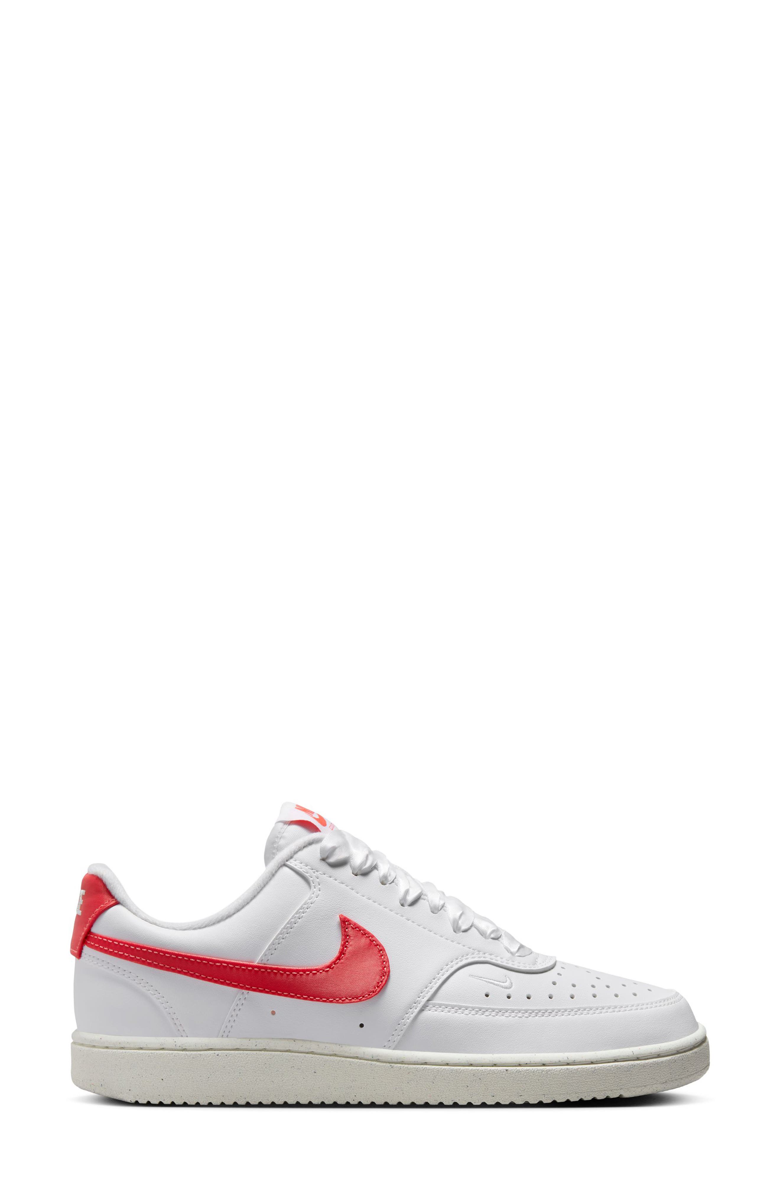 Nike Court Vision Low Sneaker, Alternate, color, White/ Magic Ember