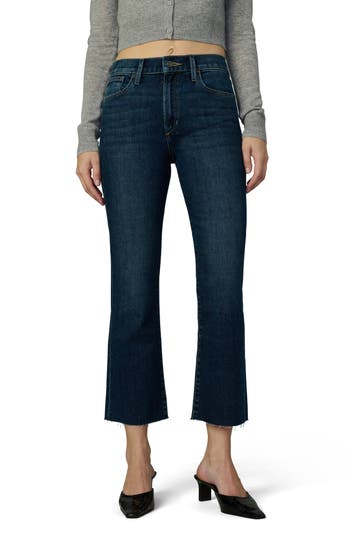 Joe's High Waist Raw Hem Crop Bootcut Jeans In Say My Name