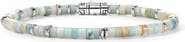 John Hardy Heishi Sterling Silver & Quartzite Bead Bracelet