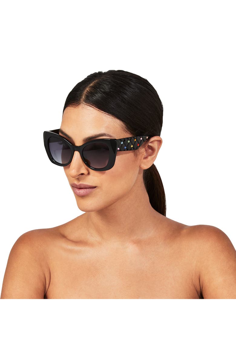 Kurt Geiger London 52mm Gradient Cat Eye Sunglasses, Alternate, color, 