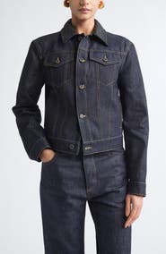 Bottega Veneta Intrecciato Collar Denim Jacket