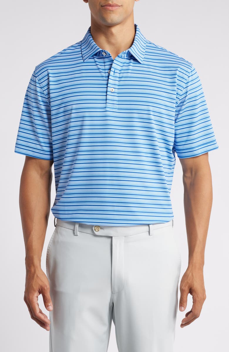 Peter Millar Clifton Stripe Performance Golf Polo, Main, color, 