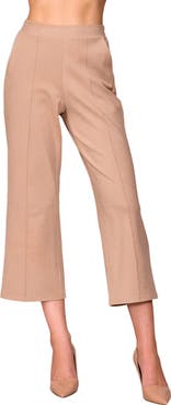 MELLODAY Knit Pintuck Ankle Pants