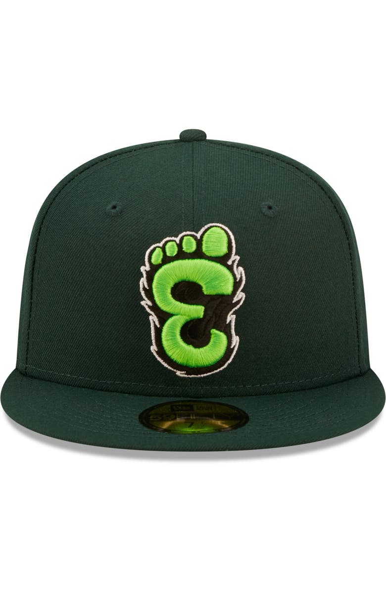 New Era Men's New Era Green Eugene Emeralds Authentic Collection 59FIFTY Fitted Hat, Alternate, color, Green