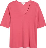 Liverpool Los Angeles Double Layer V-Neck Top